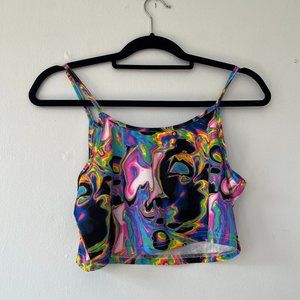 Rainbow tie dye tank